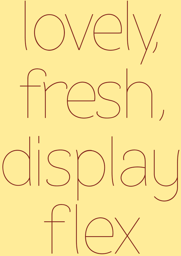 sans serif font free Display thin open type true type clean Readable legible fancy Candy geometric