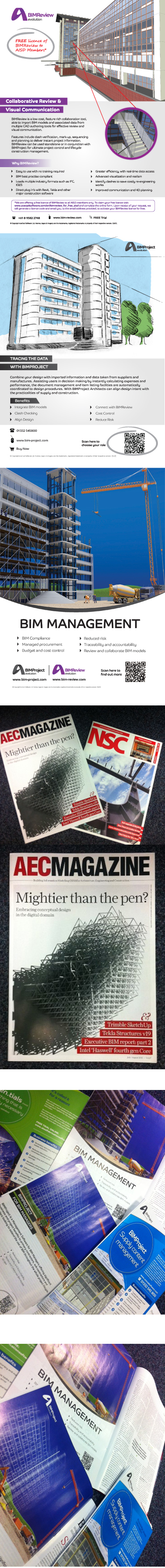 construction poster adverts magazine AEC management Layout creative