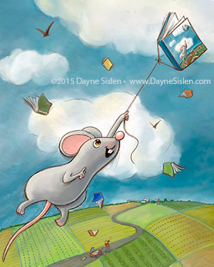 children's book illustration Adobe Photoshop digital illustration cartoon mouse