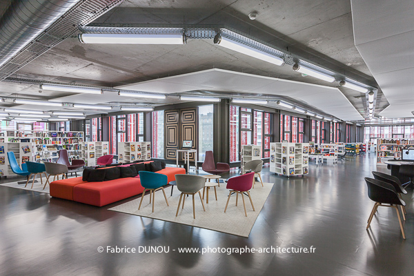 interiors Architecture intérieure mediatheque multimedia library library Multimedia  photographer Photographie photographe architecture Architectural Photographer