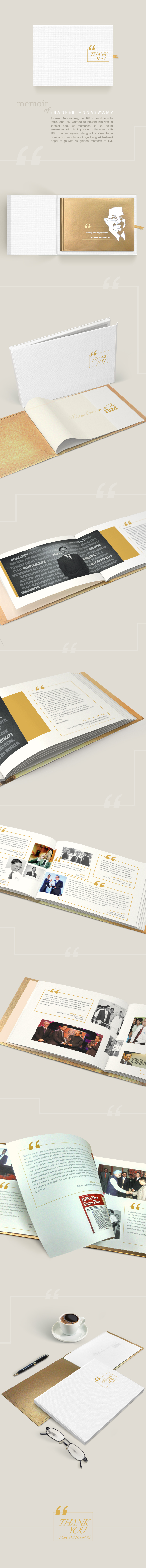 IBM memoir Shanker Shanker Annaswamy brochure COFFEE TABLE BOOK gold texture book hand book Coffee