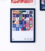 poster Poster Design soccer football euros pattern geometrics colour color modern Europe art