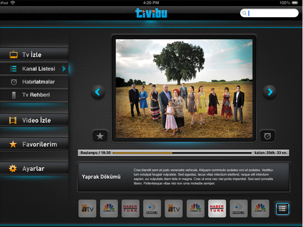 iPad tv Tivibu