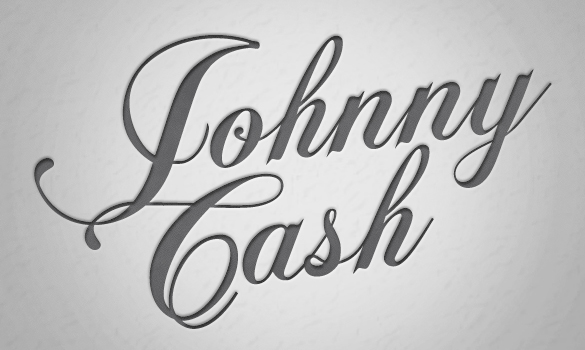 johnny cash cash logo musician design