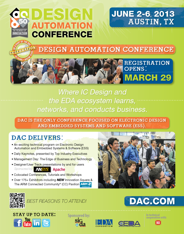 DAC design automation conference branding  conference embedded systems International conferences Conference ads 