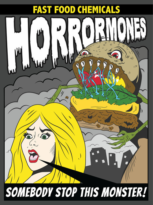social Fast food comics movie poster Horror Poster horror film