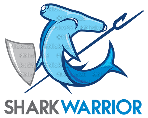 shark warrior logo Logotipo sharkwarrior brand marca