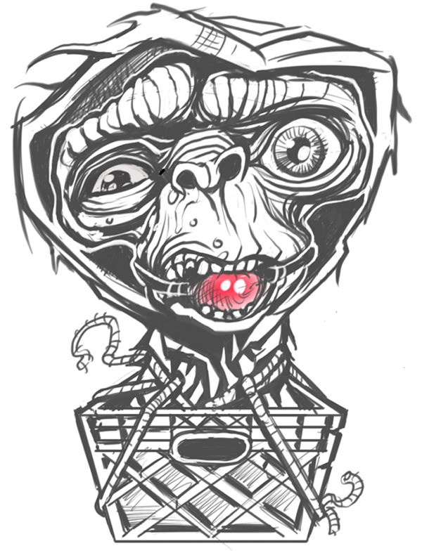 die  cut   custom  Shaoe  sticker SILK screen vinyl E.T. zombie yeti free tutorial