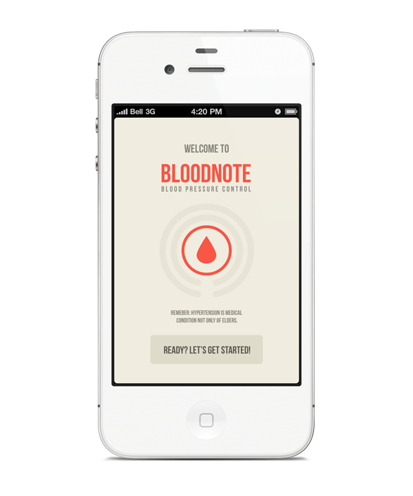 mobile app blood Bloodnote peter Bajtała bajti iphone application print Web design Icon ux UI