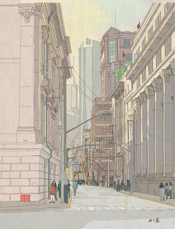城市插画-上海/City illustration-Shanghai