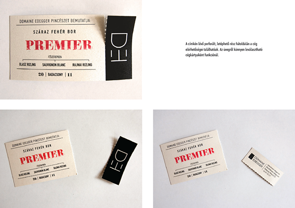 wine bottle design typo stamp