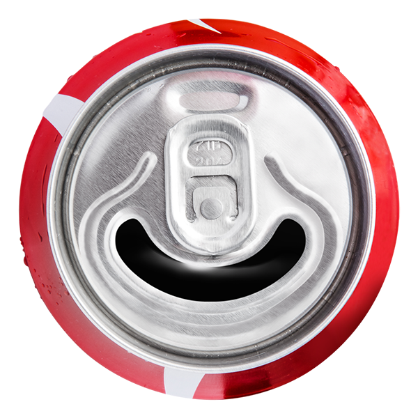 Coca-Cola can social media brand happy coke smile