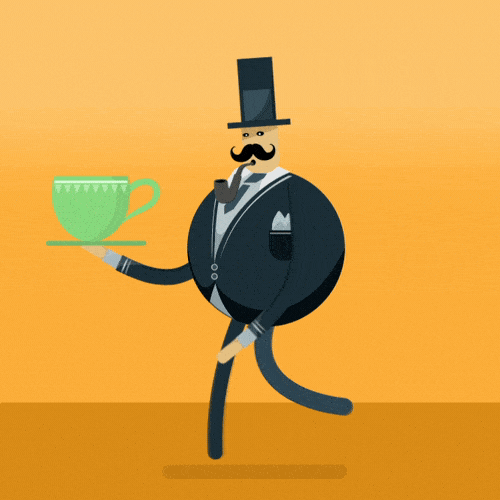 2D Animation Aescript animated gif british Character design  loop quintessentially rigging rubberhose Run Cycle