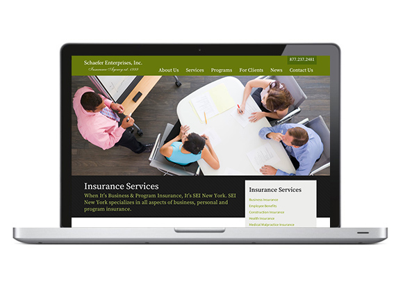 responsive website insurance agency professional new york city social media email template Inc. 5000 green wordpress email marketing
