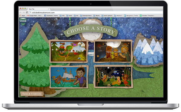 vicks bedtime Stories children's book interactive