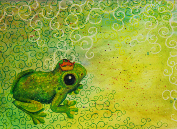 frog prince frog prince green toad Swirls Princess