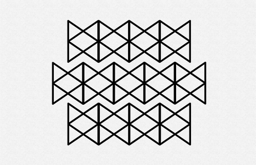 geometry stone edge logo pattern triangle Logotype minimalistic modern rebranding