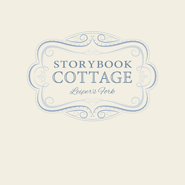 fench vintage chic storybook Cottage logo