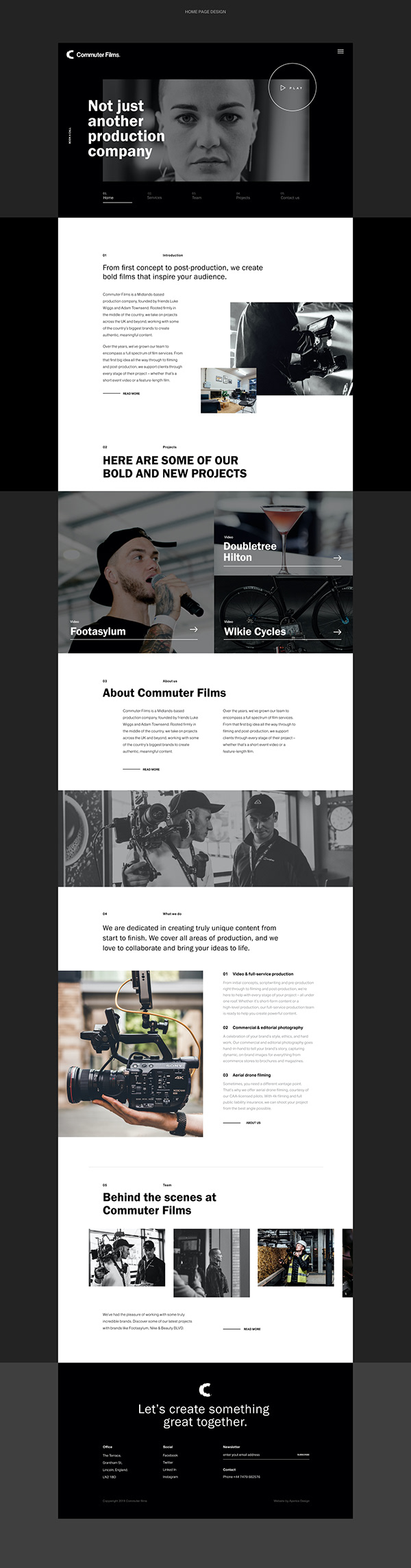 Commuter Films - Brand identity and website redesign