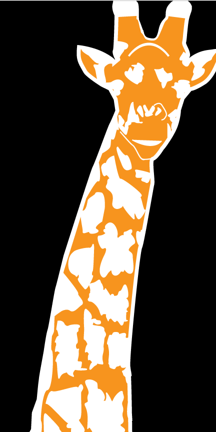 giraffe zoo print animal pattern Pen tool crop