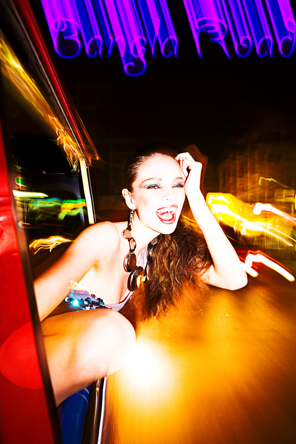 Thailand bangla road roman mitchenko motion tuk tuk drunk models Night City