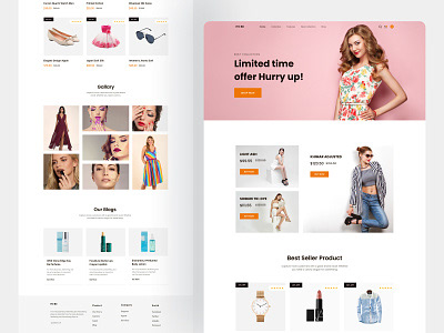 fashion store design brand identity boutique website shop Ecommerce webshop Webdesign Website Ecommerce Store Website women wear store