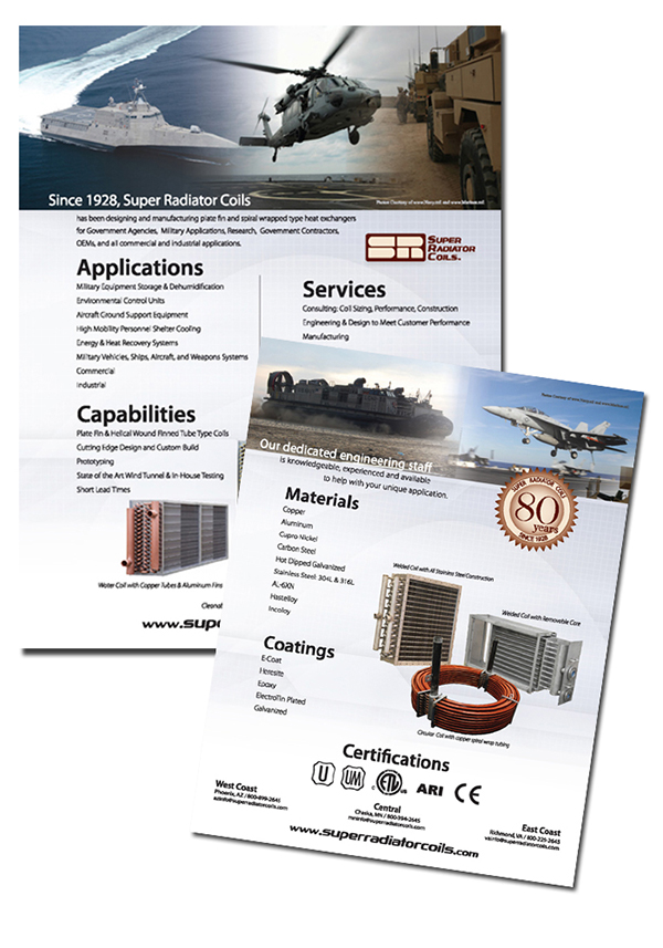 corporate products flyer Layout