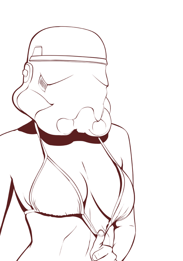 stormtrooper sexy tatooine star wars Helmet bikini droids X-wing tie woman darth beach AT-AT Hot girl