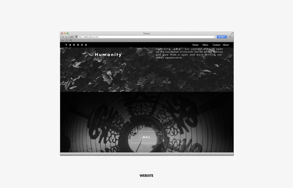 brand identity japan yakuza black minimal corporate design inspire business iphone macbook Website mobile stationary