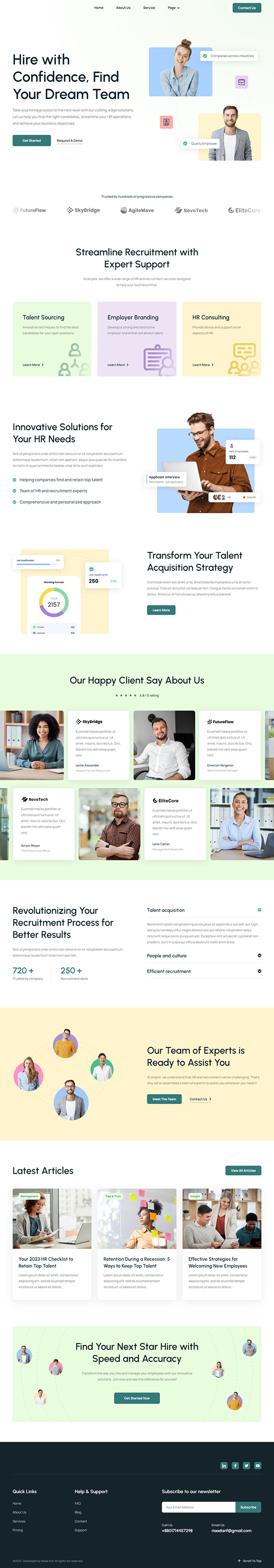 Human Resources Agency Website | Wordpress Design