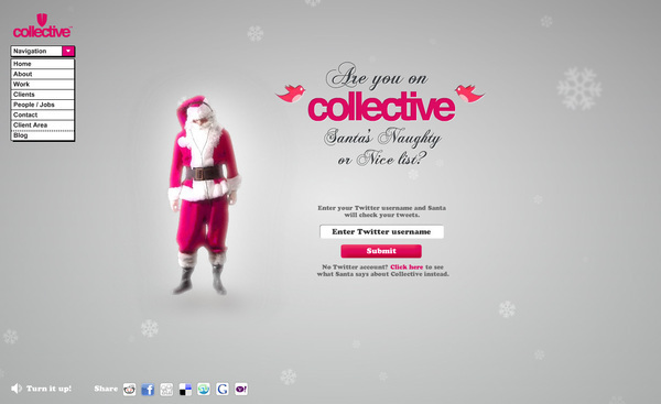 collective santa naughty or nice twitter app christmas card festive