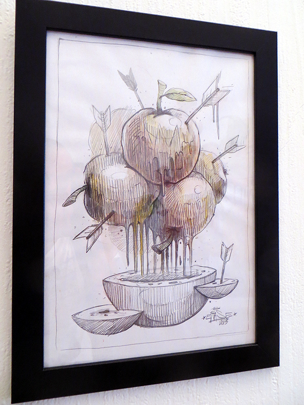 Georgi Dimitrov erase art apple apples of eden fresh Exhibition  rheinberg germany gallery artlon Fun friends