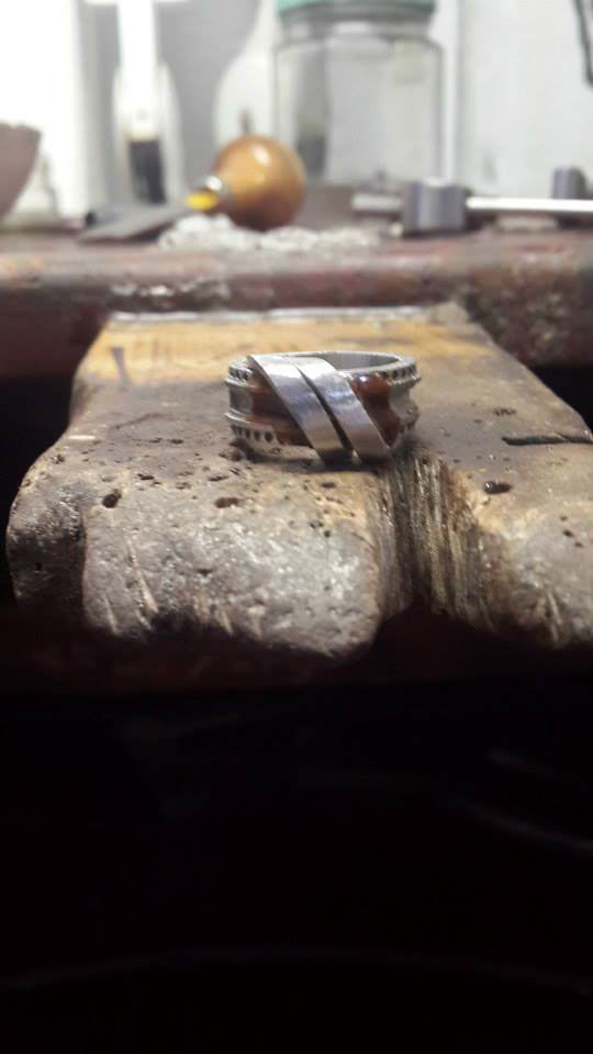 Diamond Ring Steps final product handmade