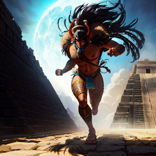 2D art Character design  concept art fantasy game design  Digital Art  ancient ruins aztecs Maya apocalypse