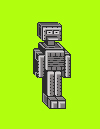 Pixel art arcade game character isometric pixel art