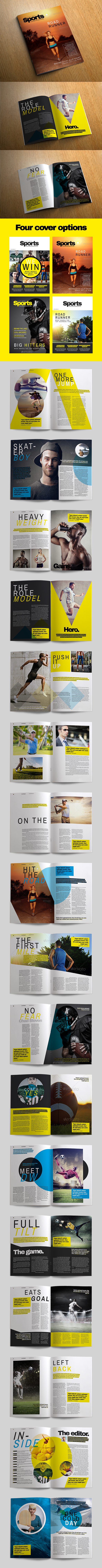 sport sports football running magazine Magazine design sports magazine