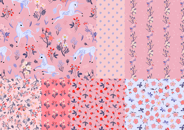 Sweet Unicorn Pattern Collection