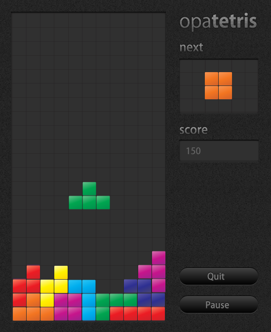 tetris game UI design