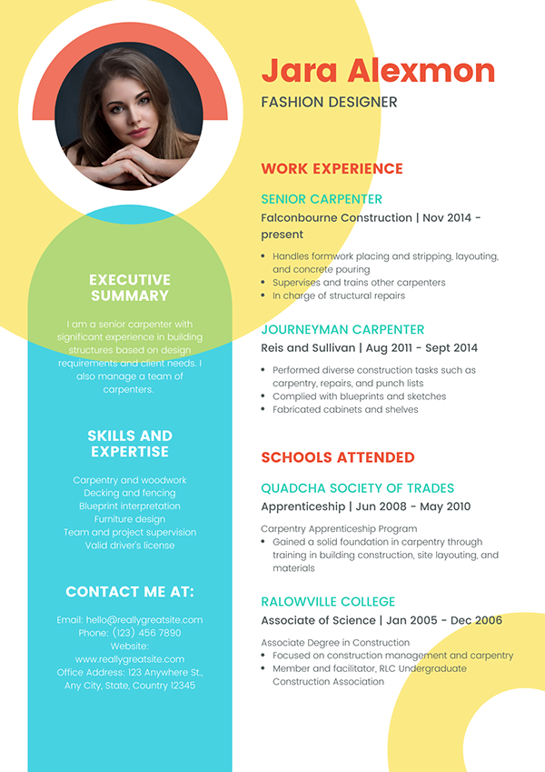 Smart Resume / CV Design