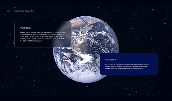 Landing page for Planetarium
