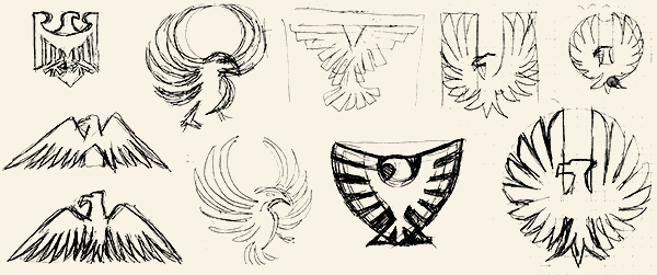 eagle care broker sketches animal bird concepts development elegance insurance protection security shield trust wings