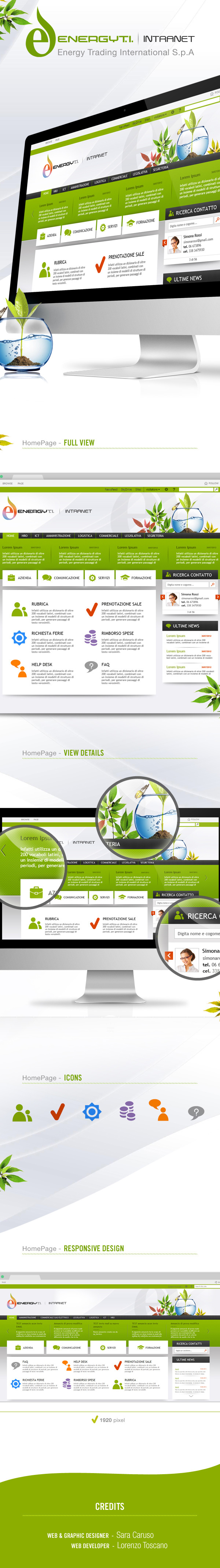energy  Intranet  Ambient  green  web interface