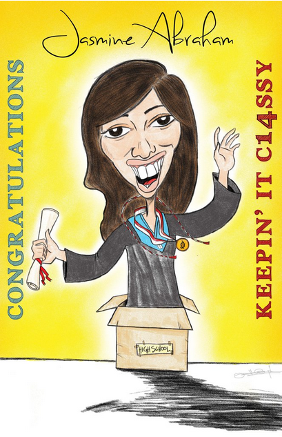 caricature   portrait graduation
