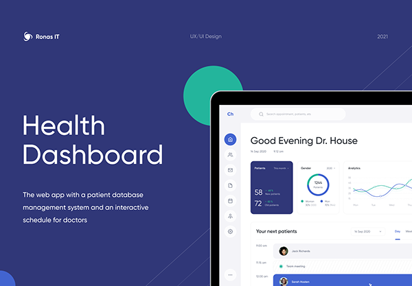 Health Dashboard - Desktop App | UI/UX Design