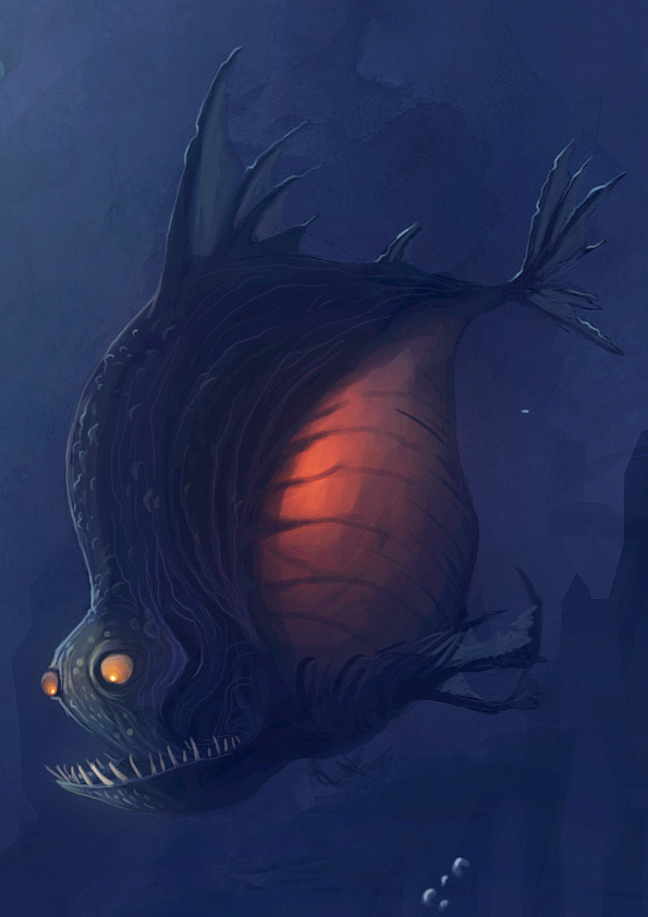 sea monster submarine reef sea life