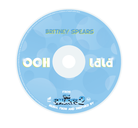 britney Britney Spears ooh la la cd Single coverart artwork campaign design smurfs
