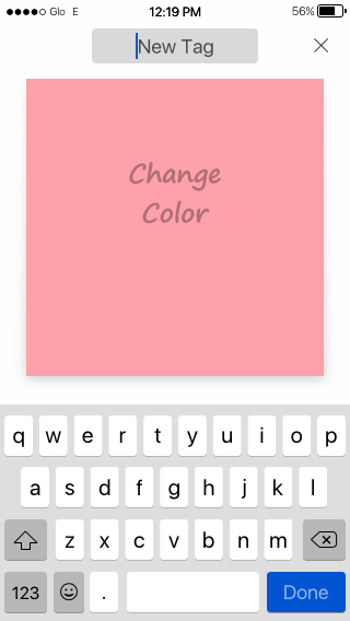 ios app Sticky note notes user interface skeuomorphic