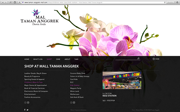 Taman Anggrek Mall tami jakarta indonesia Shopping mall commercial orchid flower tropic