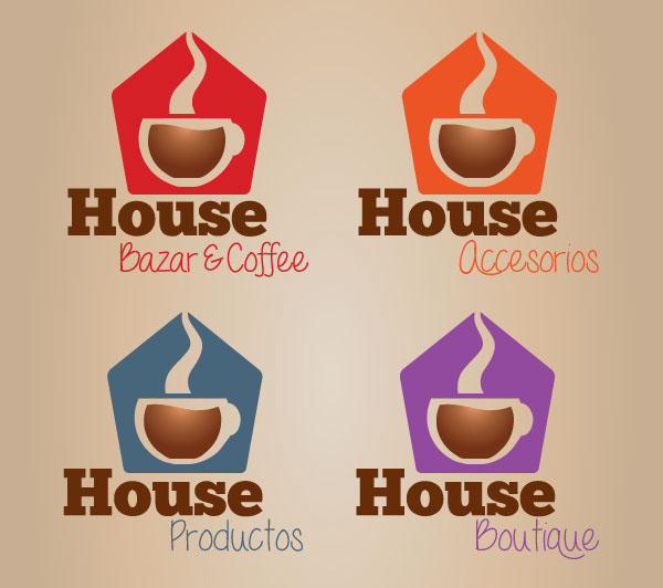 Coffee  cafe  bazar  logo  graphic design  branding