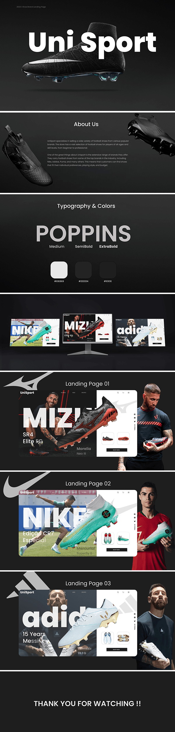 Shoe Brand Landing Page